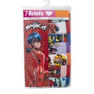 Girls size 8 Miraculous Ladybug Underwear cotton panties briefs